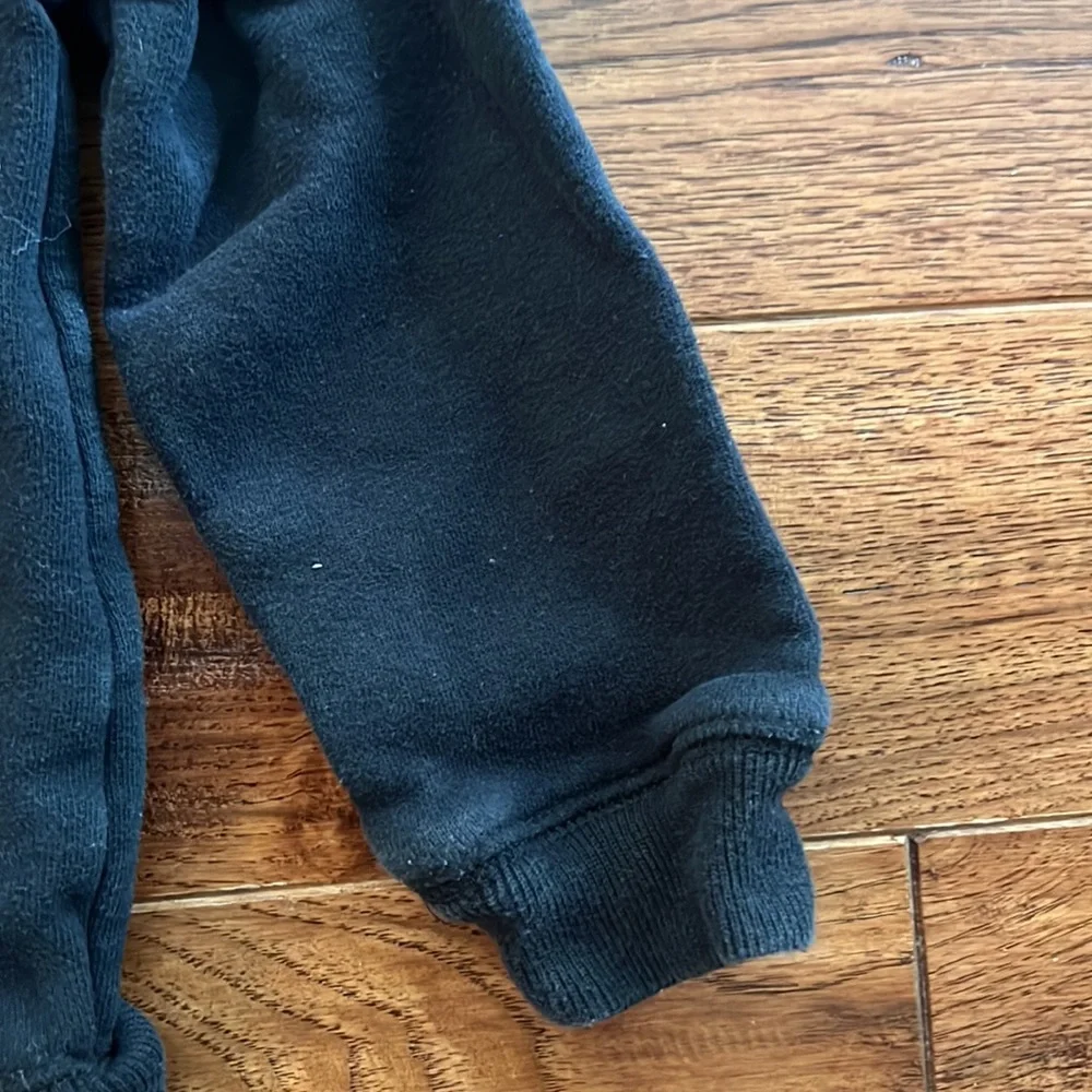 Black Oshkosh Zippered Hooded Sweatshirt Size 4T